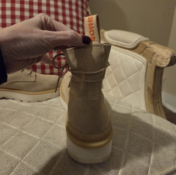 Sorel Tan Lace-Up Boots - Picture 7 of 13